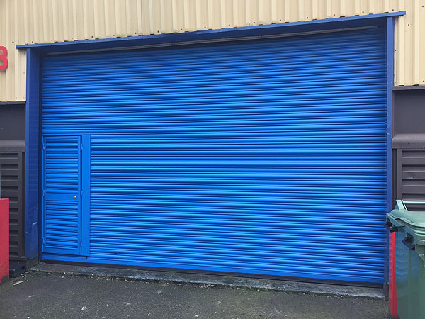 wicket gates in existing roller shutter